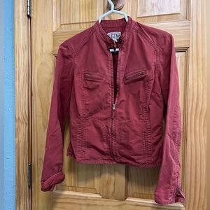 Vintage Lucky Brand jacket size small rust color